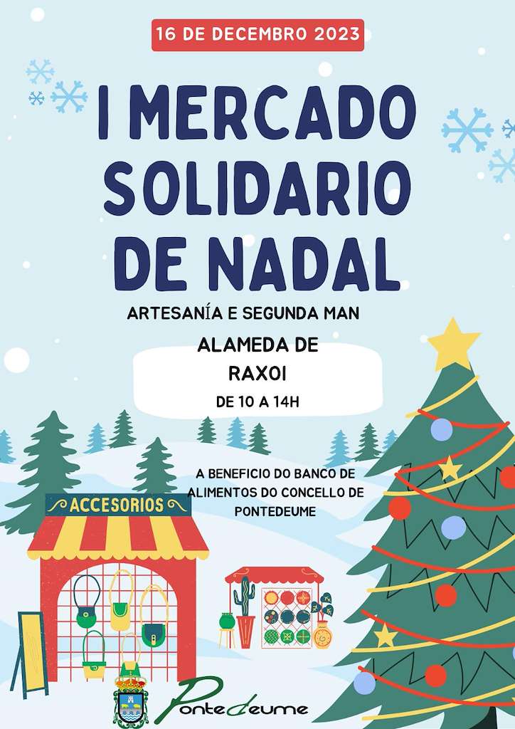 I Mercado Solidario de Nadal en Pontedeume