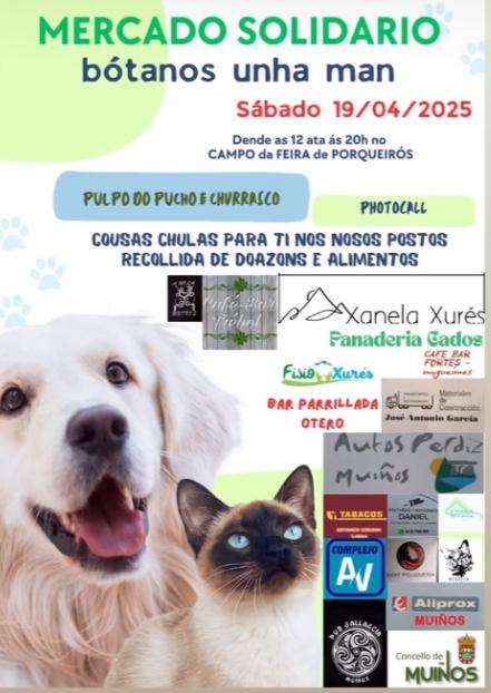 Mercado Solidario de Porqueirós (2025) en Muíños