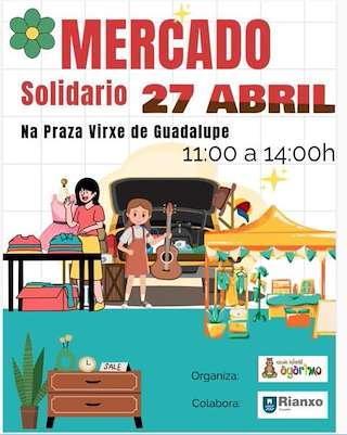 Fechas, información, programa, cartel, imágenes, mapa y ubicación de Mercado Solidario  en  Rianxo