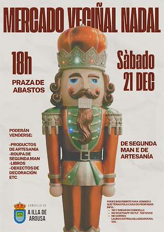 Fechas, información, programa, cartel, imágenes, mapa y ubicación de Mercado Veciñal de Nadal  en  Illa de Arousa
