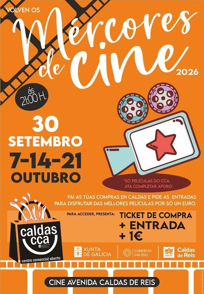 Mércores de Cine (2026) en Caldas de Reis