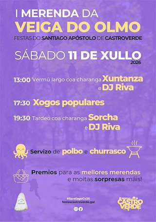 Fechas, información, programa, cartel, imágenes, mapa y ubicación de I Merenda da Veiga do Olmo (2026)  en  Castroverde