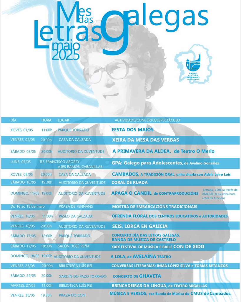 Mes das Letras Galegas (2025) en Cambados