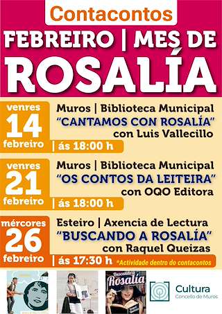 Fechas, información, programa, cartel, imágenes, mapa y ubicación de Mes de Rosalía  en  Muros