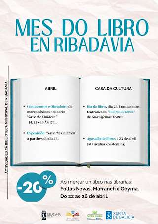 Fechas, información, programa, cartel, imágenes, mapa y ubicación de Mes do Libro  (2026) en Ribadavia