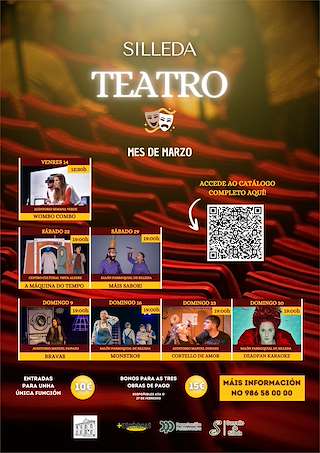 Fechas, información, programa, cartel, imágenes, mapa y ubicación de Mes do Teatro  en  Silleda