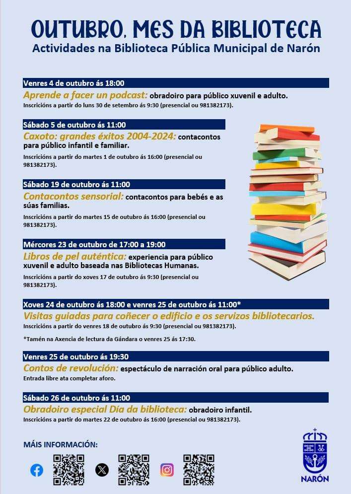 Mes Internacional das Bibliotecas en Narón