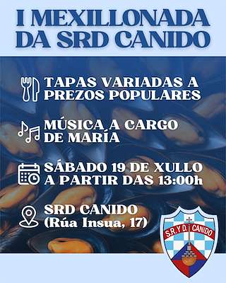 Fechas, información, programa, cartel, imágenes, mapa y ubicación de I Mexillonada da SRD Canido   en  Ferrol