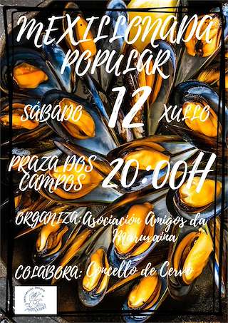 Fechas, información, programa, cartel, imágenes, mapa y ubicación de Mexillonada Popular  en  Cervo