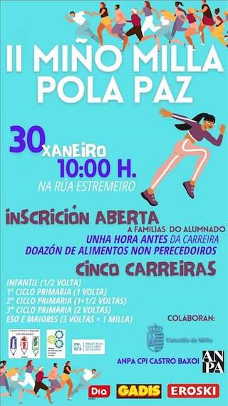 Fechas, información, programa, cartel, imágenes, mapa y ubicación de II Miño Milla Pola Paz