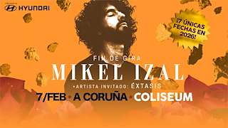 Fechas, información, programa, cartel, imágenes, mapa y ubicación de Mikel Izal - Fin de Gira El Miedo y el Paraíso (2026)  en  A Coruña