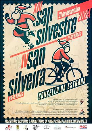 Fechas, información, programa, cartel, imágenes, mapa y ubicación de XIV Milla San Silvestre (2025)  en  A Estrada