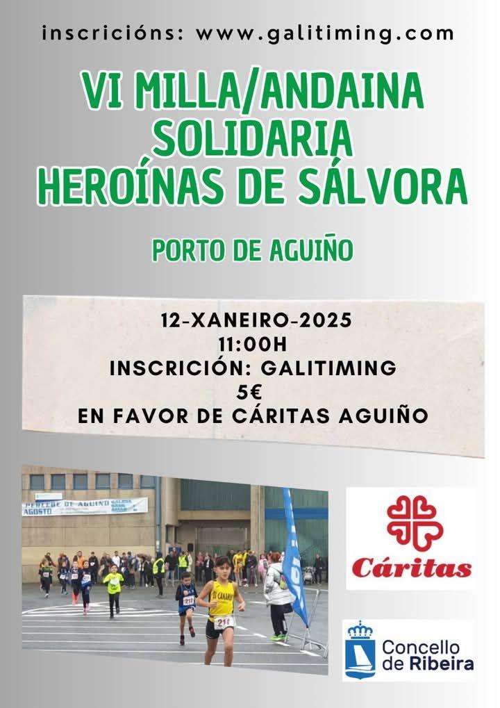 V Milla Solidaria Heroínas de Sálvora en Ribeira