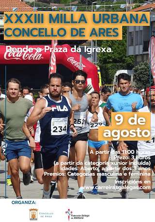 Fechas, información, programa, cartel, imágenes, mapa y ubicación de XXXIII Milla Urbana  en  Ares