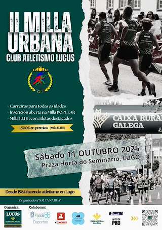 Fechas, información, programa, cartel, imágenes, mapa y ubicación de II Milla Urbana Lucus (2025)  en  Lugo