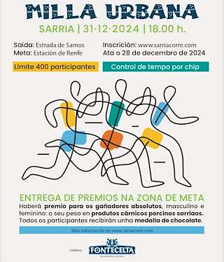 Fechas, información, programa, cartel, imágenes, mapa y ubicación de Milla Urbana (2025)  en  Sarria