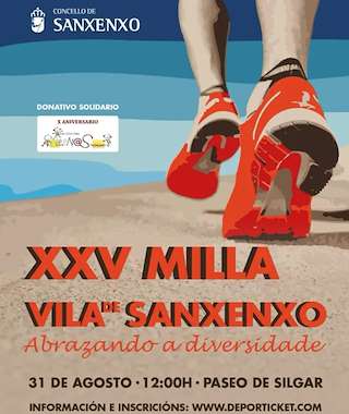 Fechas, información, programa, cartel, imágenes, mapa y ubicación de XXV Milla Vila de Sanxenxo