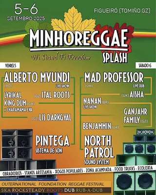 Fechas, información, programa, cartel, imágenes, mapa y ubicación de IX Minho Reggae Splash  en  Tomiño