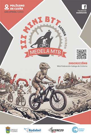 Fechas, información, programa, cartel, imágenes, mapa y ubicación de III Mini BTT de Medela MTB (2026)  en  Cervo