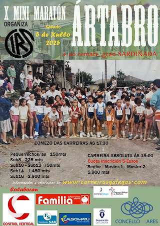 Fechas, información, programa, cartel, imágenes, mapa y ubicación de X Mini Maratón Ártabro  en  Ares