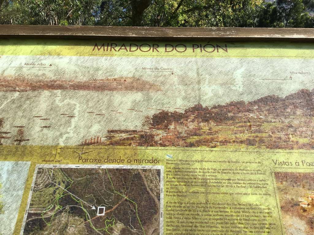 Mirador do Pión en Moaña