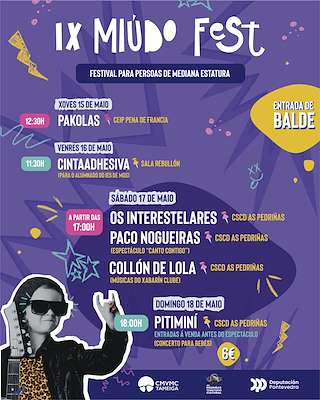 Fechas, información, programa, cartel, imágenes, mapa y ubicación de IX Miúdo Fest  en  Mos