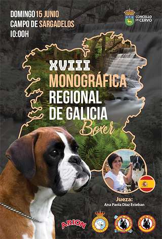 Fechas, información, programa, cartel, imágenes, mapa y ubicación de XVIII Monográfica Regional de Galicia de Bóxer  en  Cervo