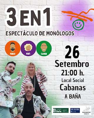 Fechas, información, programa, cartel, imágenes, mapa y ubicación de Monólogos (2025)  en  A Baña