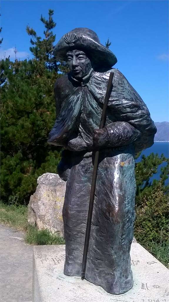 Monumento al Peregrino en Fisterra