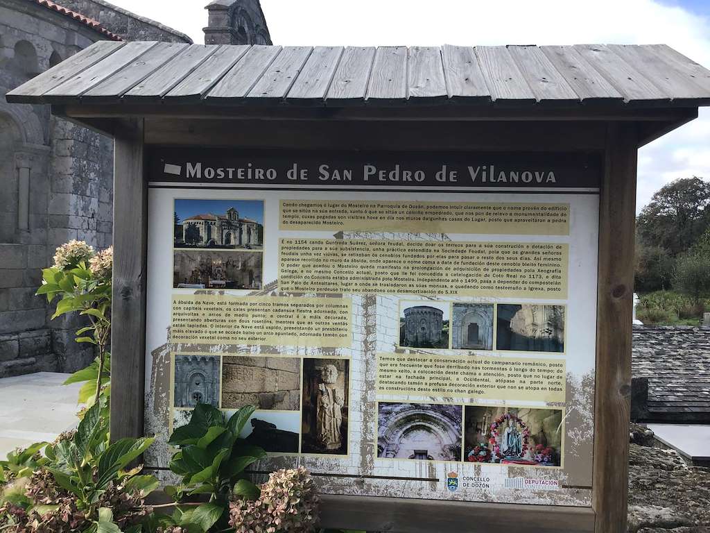 Mosteiro de San Pedro de Vilanova en Dozón