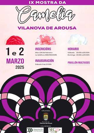 Fechas, información, programa, cartel, imágenes, mapa y ubicación de IX Mostra da Camelia  en  Vilanova de Arousa