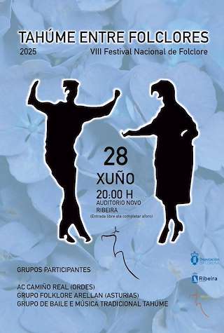 Fechas, información, programa, cartel, imágenes, mapa y ubicación de Mostra de Baile e Música Tradicional Tahúme  en  Ribeira