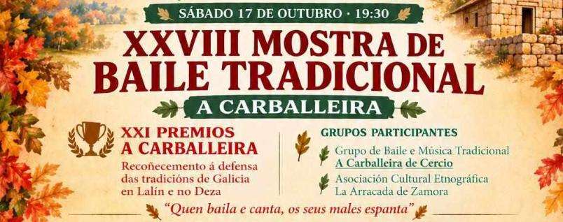XXVIII Mostra de Baile Tradicional A Carballeira (2026) en Lalín