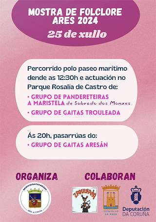 Fechas, información, programa, cartel, imágenes, mapa y ubicación de Mostra de Folclore  en  Ares