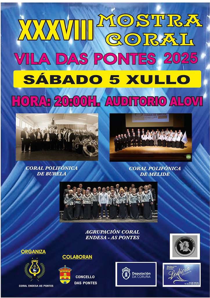 XXXVIII Mostra de Música Coral en As Pontes de García Rodríguez