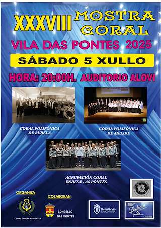 Fechas, información, programa, cartel, imágenes, mapa y ubicación de XXXVIII Mostra de Música Coral  en  As Pontes de García Rodríguez