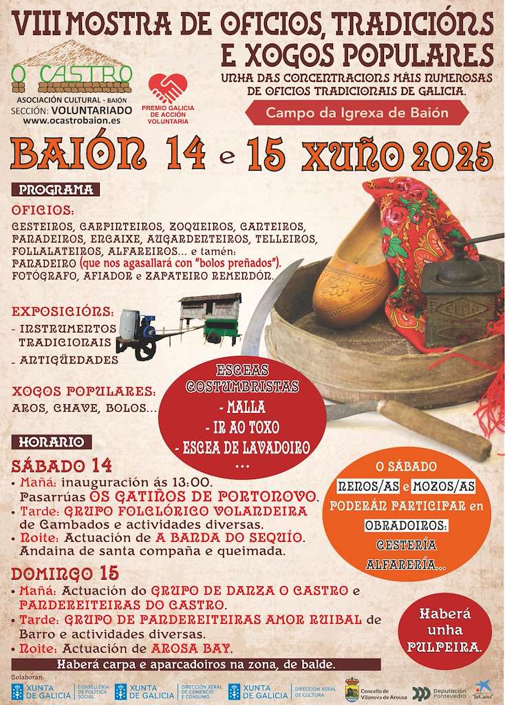 VIII Mostra de Oficios, Tradicións e Xogos Populares en Vilanova de Arousa