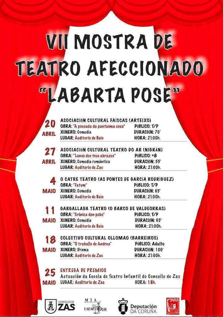 VII Mostra de Teatro Afeccionado Labarta Pose (2024) en Zas