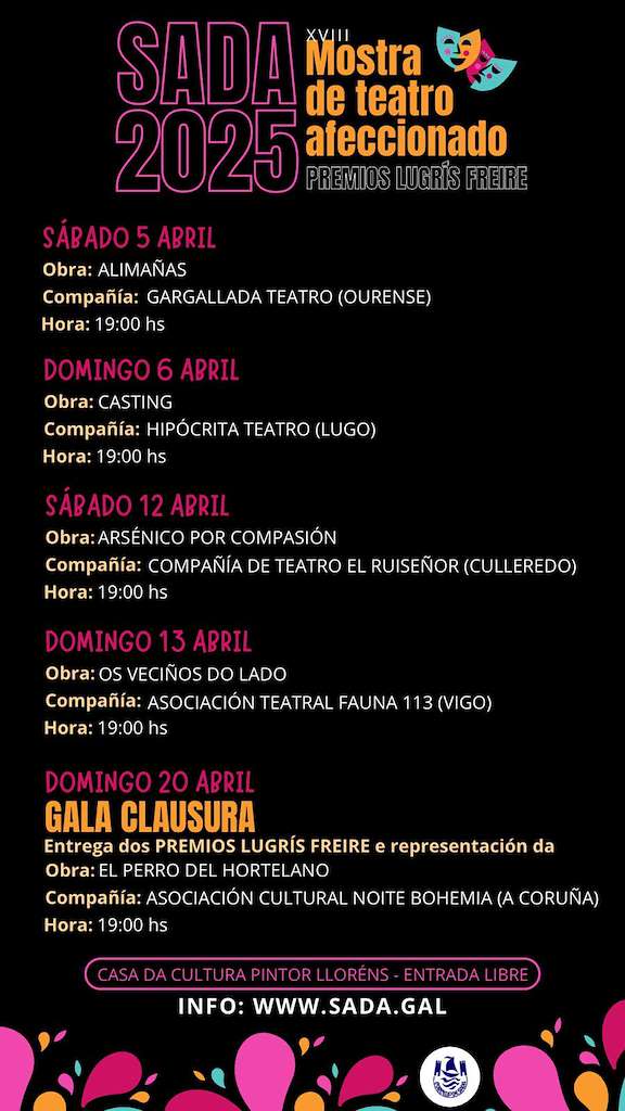XVIII Mostra de Teatro Afeccionado (2025) en Sada