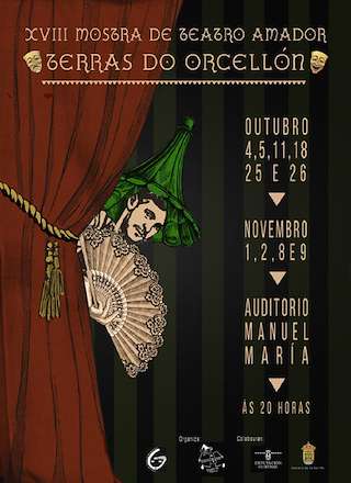 Fechas, información, programa, cartel, imágenes, mapa y ubicación de XVIII Mostra de Teatro Amador Terras de Orcellón (2025)  en  O Carballiño
