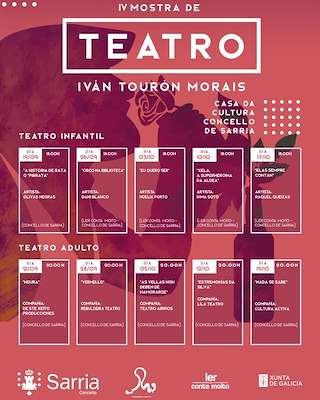 Fechas, información, programa, cartel, imágenes, mapa y ubicación de IV Mostra de Teatro Iván Tourón Morais (2025)  en  Sarria