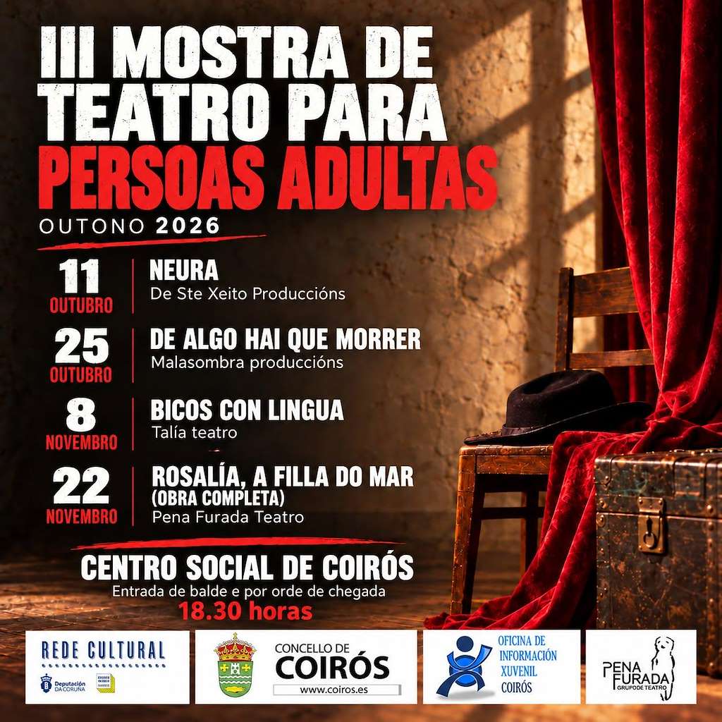 III Mostra de Teatro para Persoas Adultas (2026) en Coirós