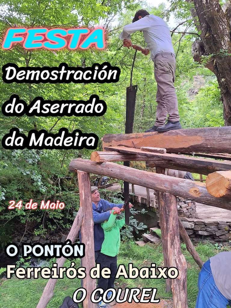 Mostra do Aserrado da Madeira de Ferreirós de Abaixo (2025) en Folgoso do Courel