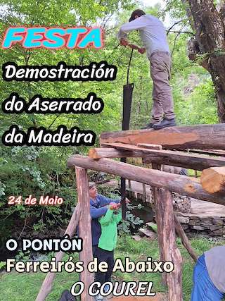 Fechas, información, programa, cartel, imágenes, mapa y ubicación de Mostra do Aserrado da Madeira de Ferreirós de Abaixo  en  Folgoso do Courel