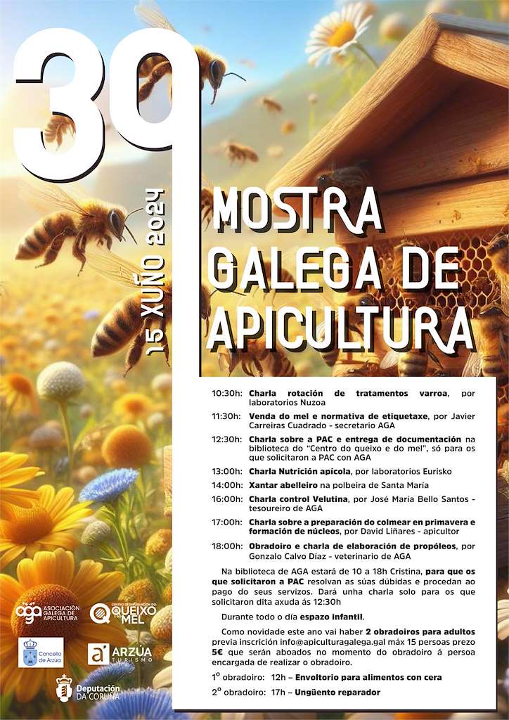 XXXIX Mostra Galega de Apicultura (2024) en Arzúa