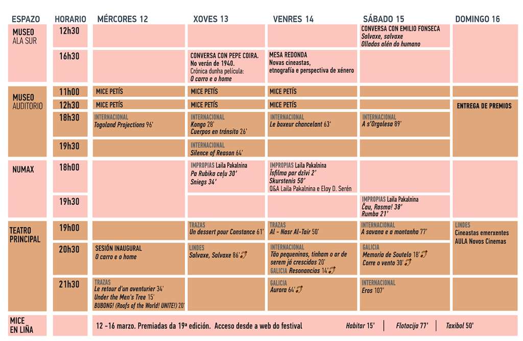 XX Mostra Internacional de Cinema Etnográfico - MICE en Santiago de Compostela