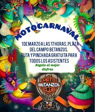 Fechas, información, programa, cartel, imágenes, mapa y ubicación de Motocarnaval  en  Betanzos