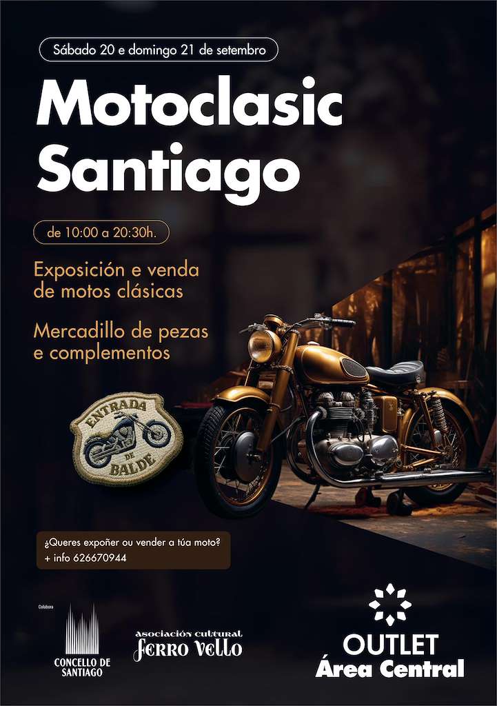 Motoclasic de Área Central en Santiago de Compostela