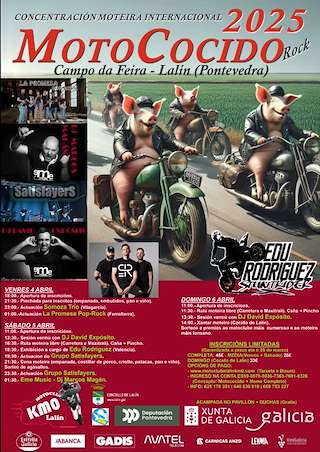 Fechas, información, programa, cartel, imágenes, mapa y ubicación de Motococido  en  Lalín