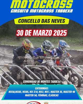 Fechas, información, programa, cartel, imágenes, mapa y ubicación de Motocross Taboexa  en  As Neves